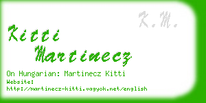 kitti martinecz business card